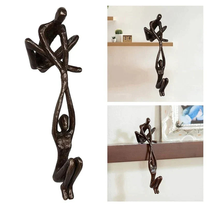 Amour et Pouvoir Éternels – Figurines Sculptées pour une Décoration Unique et Élégante