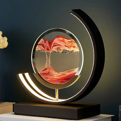 Lampe LED 3D "Sables du Temps" - Une Pièce de Décoration Élégante