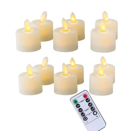 Sans Flamme - Ensemble de Bougies LED Authentique