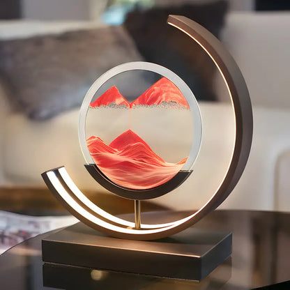 Lampe LED 3D "Sables du Temps" - Une Pièce de Décoration Élégante