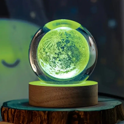 Lampe de Nuit Cristal Gravé 3D – Un Éclairage Magique pour votre Intérieur