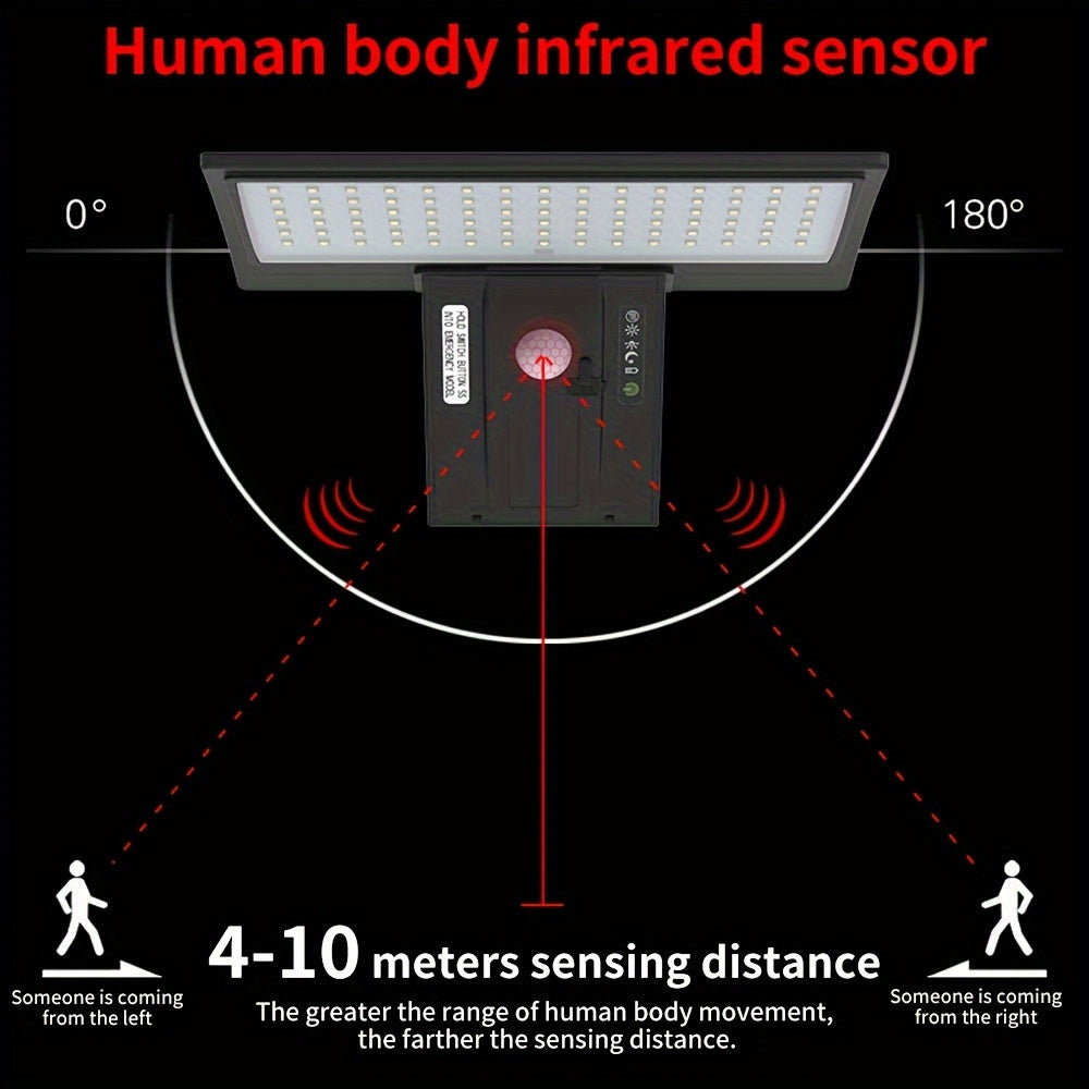 Lampe Solaire d'Extérieur à LED avec Détecteur de Mouvement – Lumière Gratuite à Vie