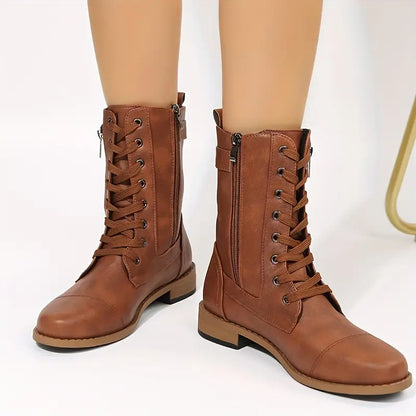 Boots Orthopédiques Femme Avec Double Fermeture Éclair