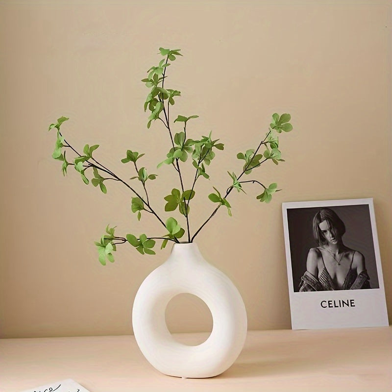 Vase en plastique chic en forme de beignet