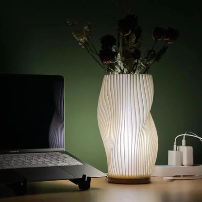 Crête des Vagues Sereine – Une Lampe LED Inspirée par la Nature