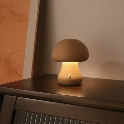 Mushlume - Lampe Champignon Mystique en Bois