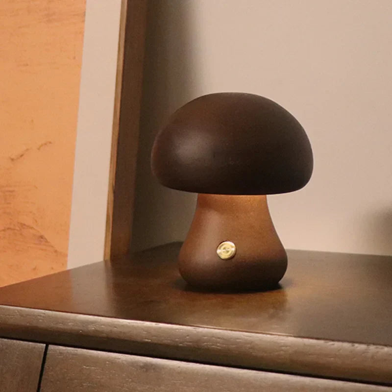 Mushlume - Lampe Champignon Mystique en Bois