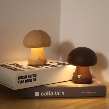 Mushlume - Lampe Champignon Mystique en Bois