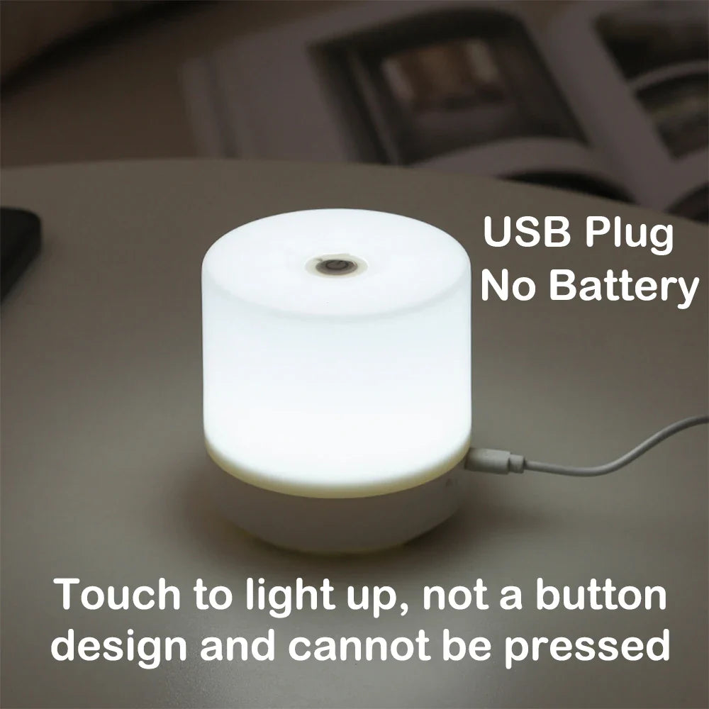 Lampe de Chevet Lumina - Gradation Tactile USB | Veilleuse LED Sans Fil