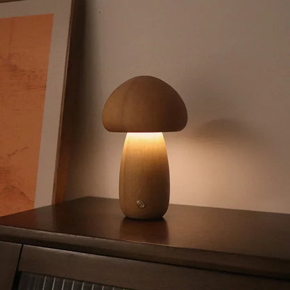 Mushlume - Lampe Champignon Mystique en Bois