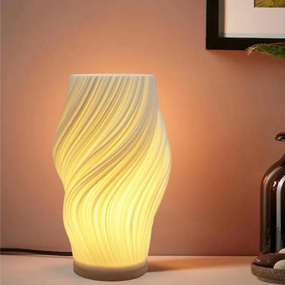 Crête des Vagues Sereine – Une Lampe LED Inspirée par la Nature