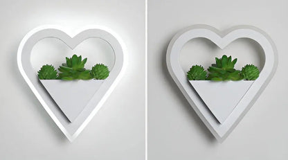 Applique Minimaliste avec Plantes Artificielles Scandinaves pour une Lueur Élégante