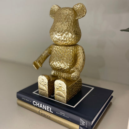 Decorative Gold Sitting Bear Ornament