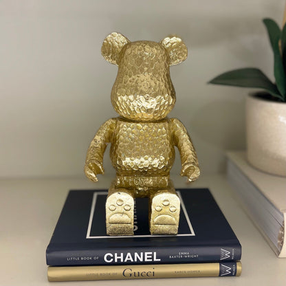 Decorative Gold Sitting Bear Ornament