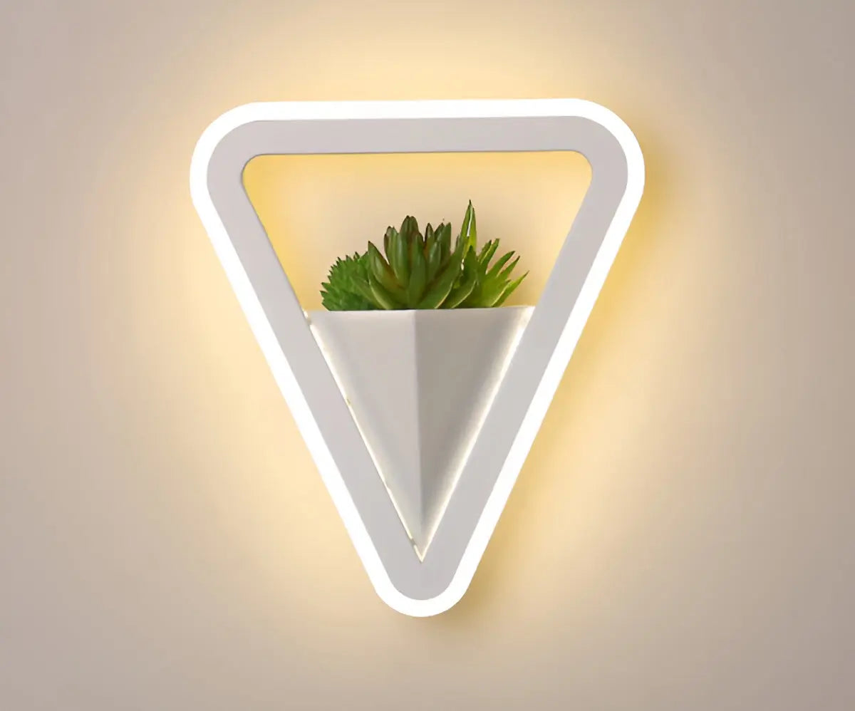 Applique Minimaliste avec Plantes Artificielles Scandinaves pour une Lueur Élégante