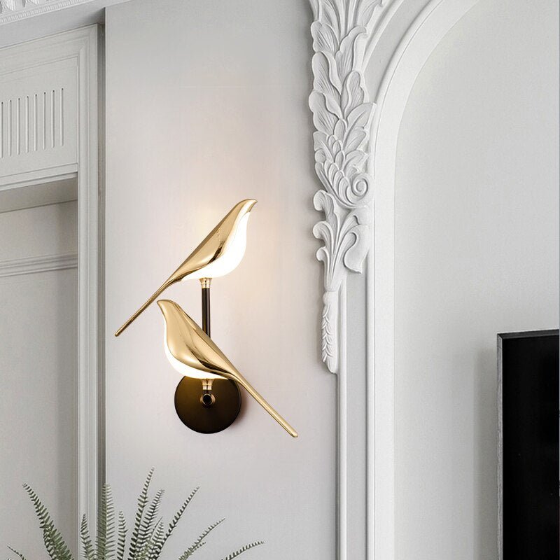 Applique Moderne en Forme d'Oiseaux – Une Élégance Lumineuse pour Votre Intérieur