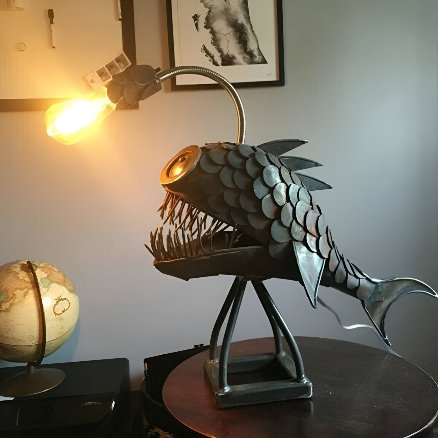 Lampe de Poisson Pêcheur - Decoration maison