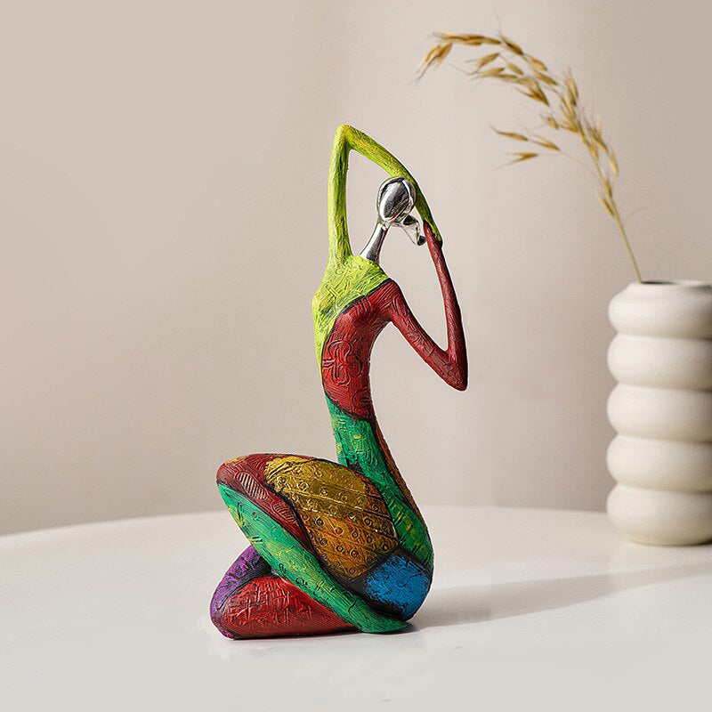 Figurine Abstraite Colorée | Une Œuvre d'Art Moderne pour Sublimer Votre Intérieur